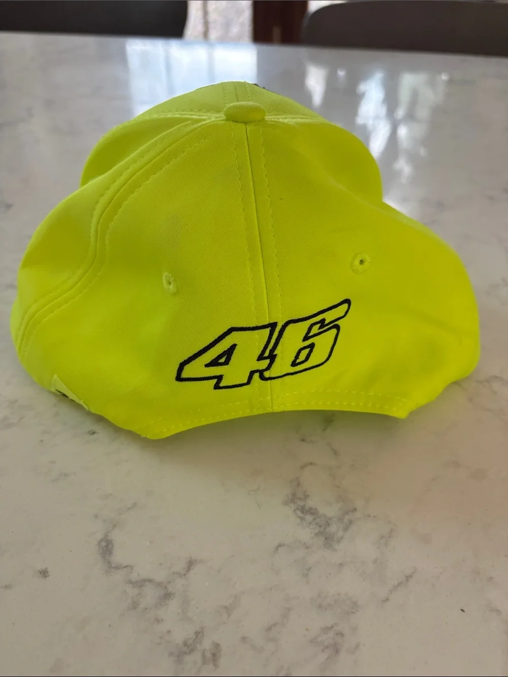 Valentino Kids Neon Yellow 46 Logo Baseball Cap